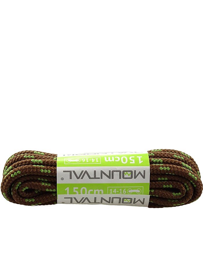 Brązowo-zielone, sznurówki tre