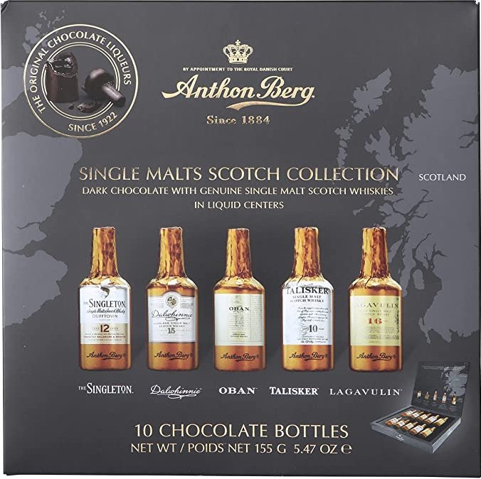 Anthon Berg Czekoladki Buteleczki Single Malts 155 g