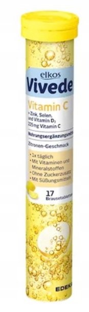 Elkos Vivede Vitamin C Edeka 17 Sztuk 102G
