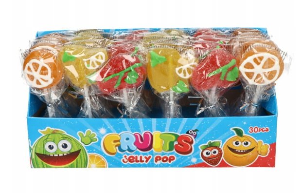 Jelly Pop, lizaki żelkowe, 30 sztuk