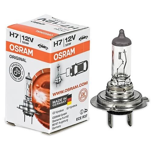 Osram H7, oryginalna lampa halogenowa reflektor, 64215 01B, 24 V do samochodu ciężarowego, wyjątkowa elblister (1 sztuki) 64215-01B