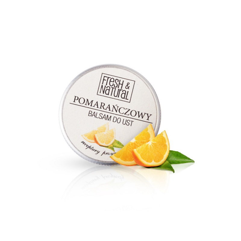 Fresh & Natural Pomarańczowy balsam do ust 15 ml - Fresh & Natural 4065-0