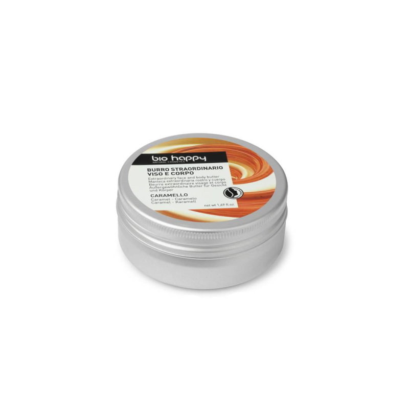 Bio Happy Happy Pielęgnacja ciała SOS Naprawcze masło do twarzy i ciała Karmel 50 ml