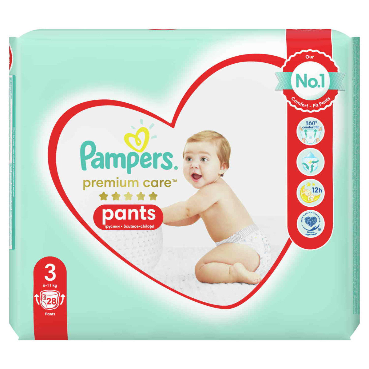 Pampers Premium Care Pants 3 6 11 kg) 28 szt