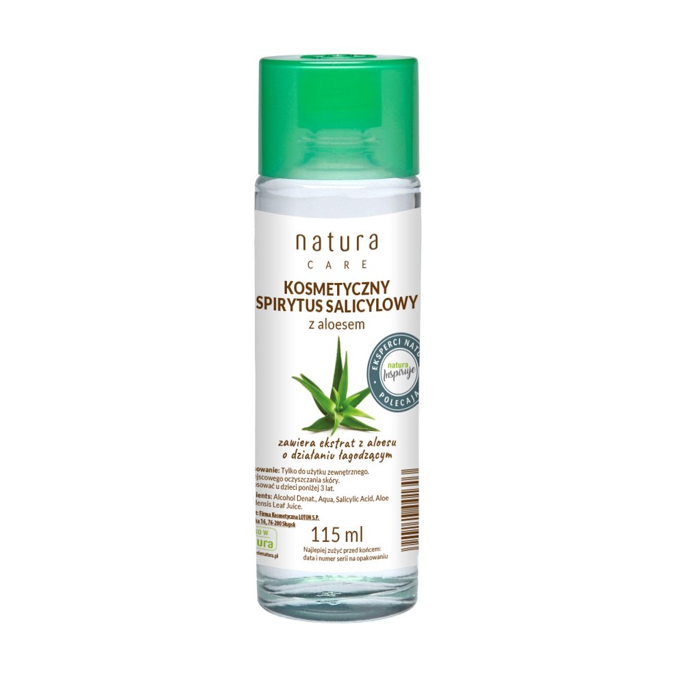 Natura Care, Kosmetyczny spirytus salicylowy Aloes, 115 ml