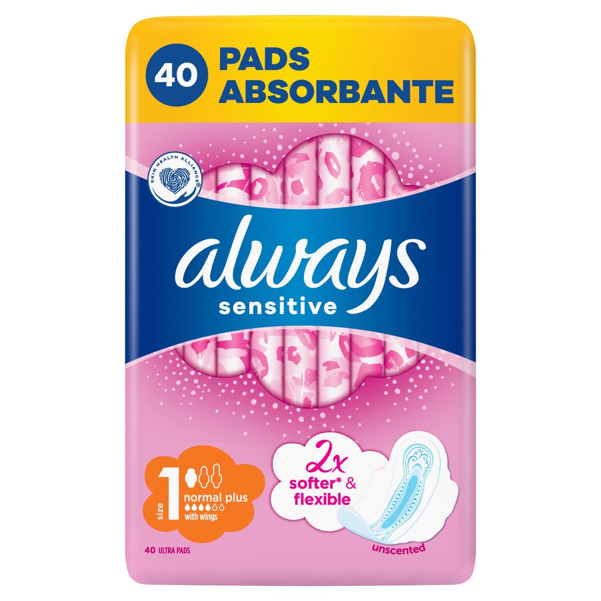 Always ULTRA Ultra Sensitive Normal Plus Podpaski higieniczne 40 sztuk