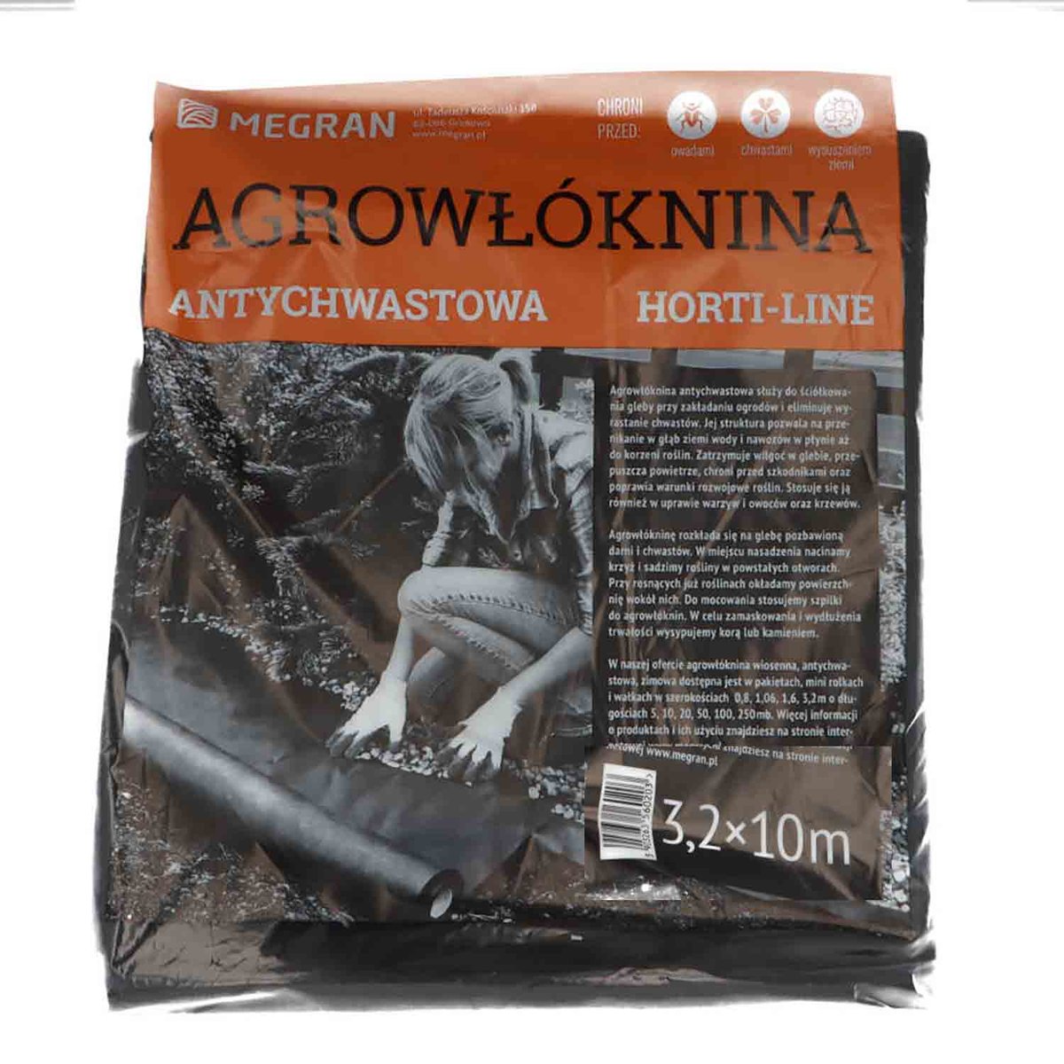 Agrowłóknina anychwastowa Ściółkująca 50g 3,2x10m