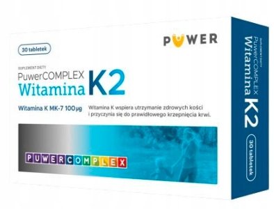 PuwerComplex Witamina K2, 30 tabletek