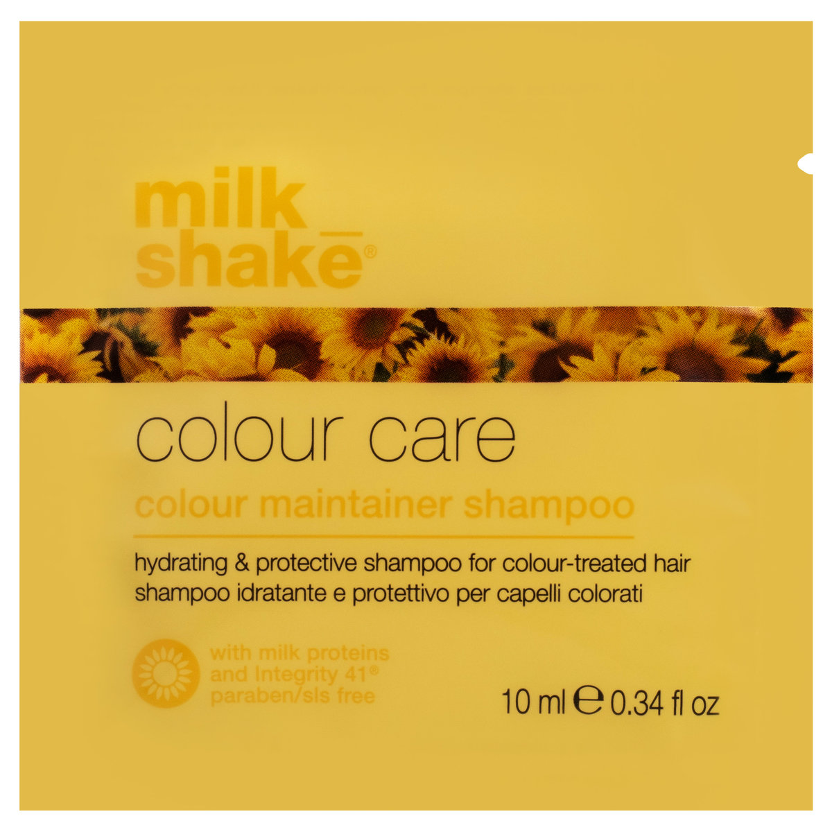 Milk Shake Color Care Maintainer Shampoo szampon do włosów farbowanych, nawilżeniie, ochrona koloru i regeneracja, 10 ml