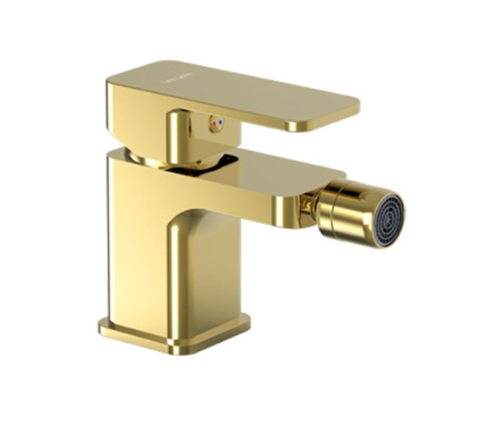 Loft Gold Bateria Bidetowa Stojąca Z Korkiem Spustowym