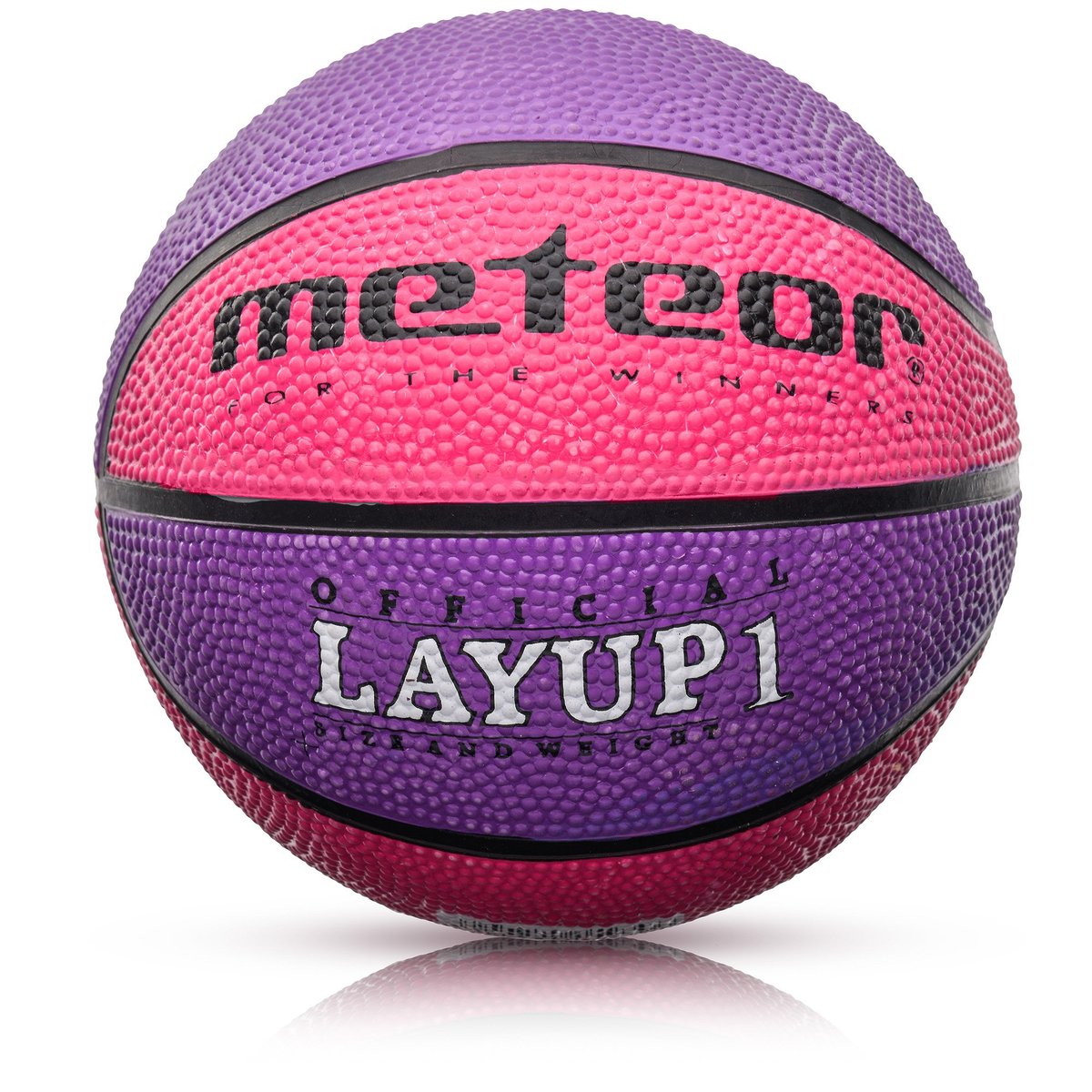 Meteor Piłka koszykowa Layup 1 różowy/fioletowy 07121