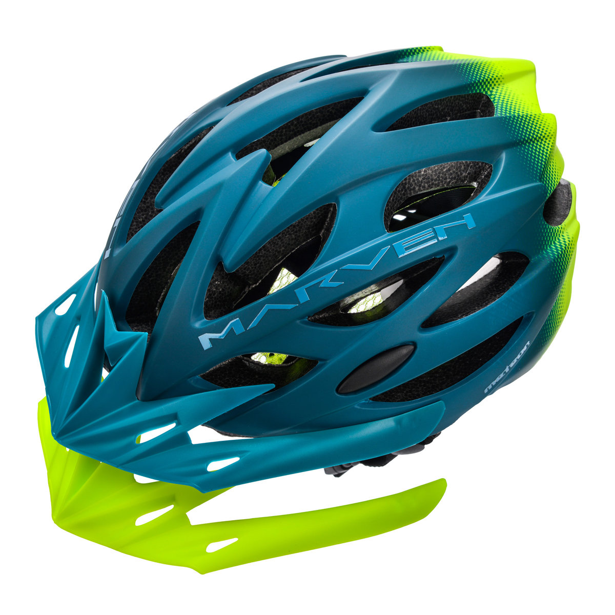 Meteor Kask rowerowy Marven 2 M 55-58 cm morski/zielony 25185