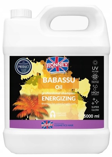 Ronney Ronney Babassu Oil Energizing Szampon energetyzujący do włosów farbowanych i matowych 5000 ml
