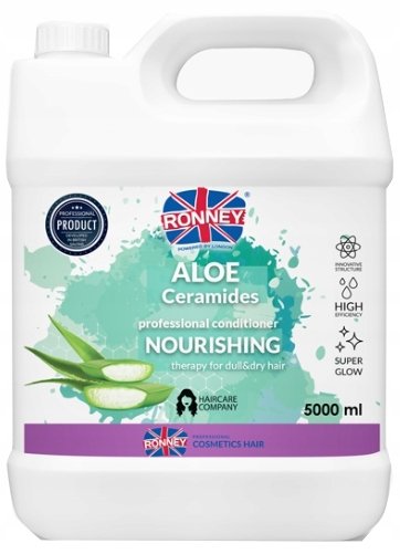 Ronney Nourishing Aloe Ceramides Odżywka nawilżająca do włosów matowych i suchych 5000 ml