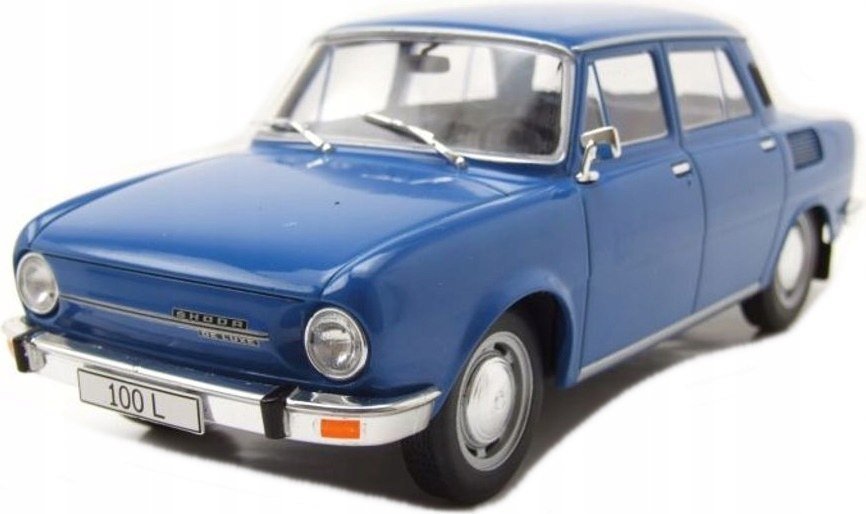 Skoda 100L Blue Model Metal Whitebox 1:24