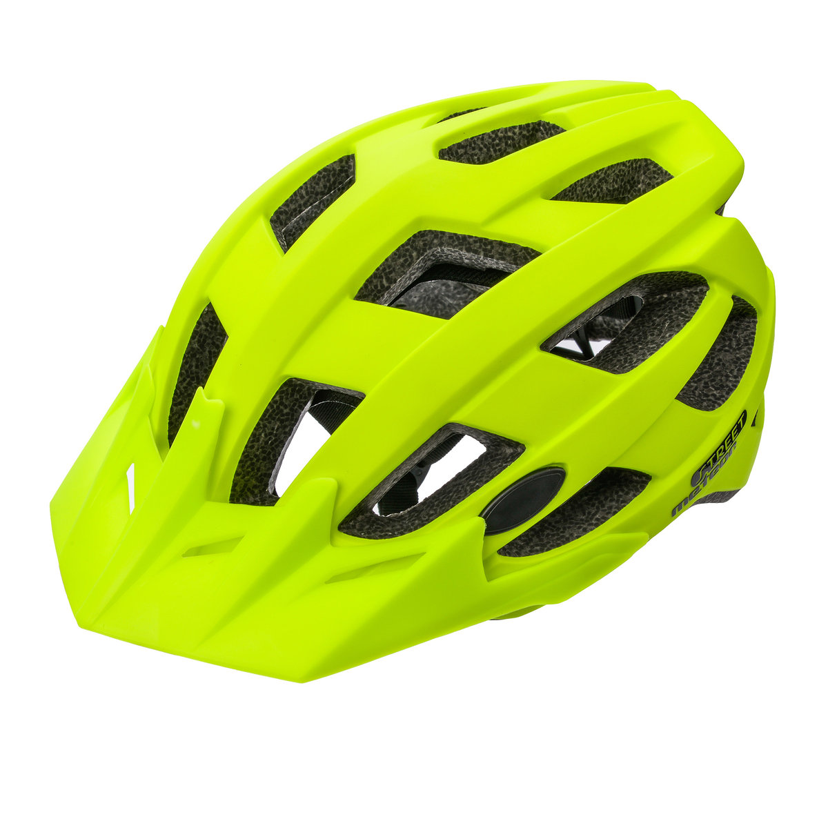 Kask Rowerowy Meteor Street M 55-58 Cm Neonowy Żółty