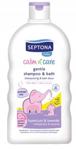 Septona, delikatny szampon i płyn do kąpieli od 1 dnia życia, z ekstraktem z dziurawca i lawendy, 200 ml