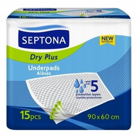 SEPTONA Septona Dry Plus podkłady higieniczne zapachowe x 15 szt