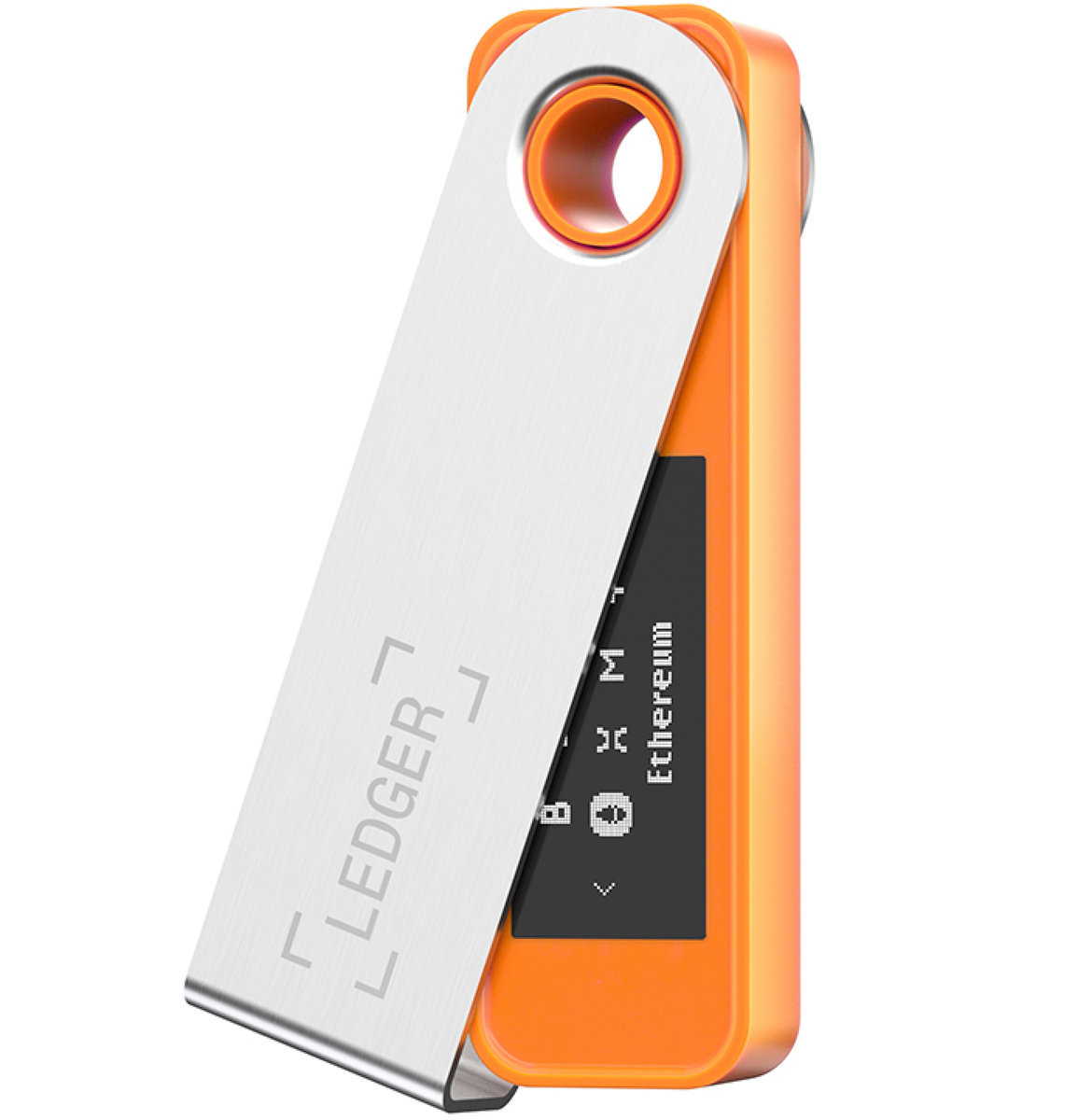 Ledger Nano S Plus Pomarańczowy, Portfel Dla Kryptowalut Bitcoin Ethereum