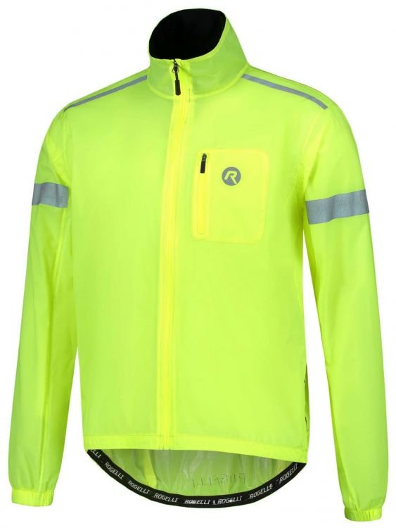 Męska Kurtka Rowerowa Rogelli Rainjacket Cloud | Fluor Yellow - Rozmiar M