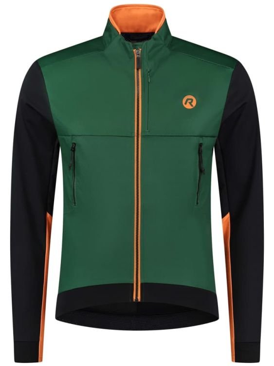 Męska Kurtka Rowerowa Rogelli Cadence | Green/Black/Orange - Rozmiar Xxl