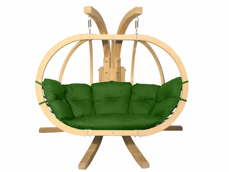 Zestaw: Stojak Sintra + Fotel Swing Chair Double (3), Zielony Sintra + Swing Chair Double (3)