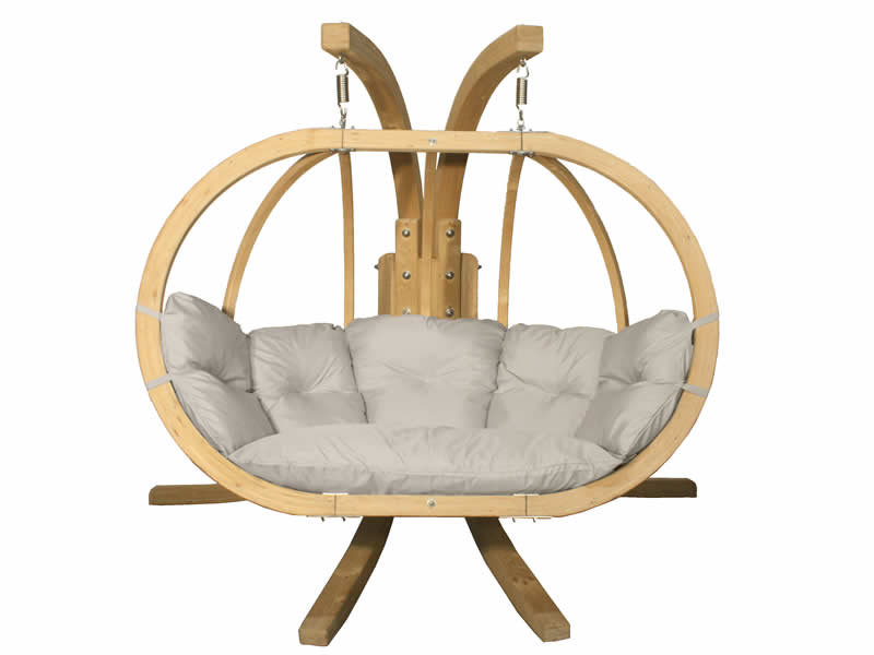 Zestaw: Stojak Sintra + Fotel Swing Chair Double (3), Kremowy Sintra + Swing Chair Double (3)