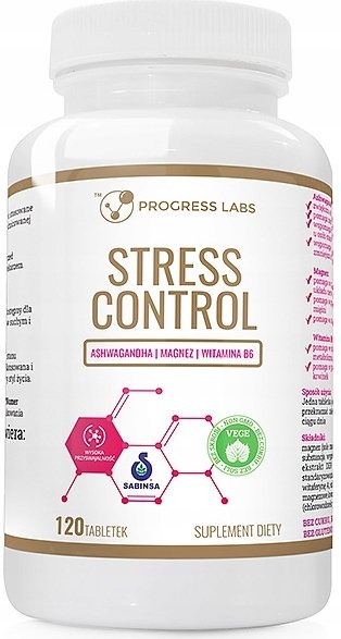 STRESS CONTROL ashwagandha+magnez+witamina B6 x120