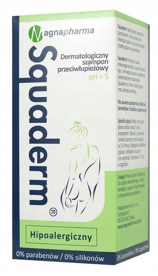SQUADERM Dermatologiczny szampon przeciwłupieżowy, 150ml