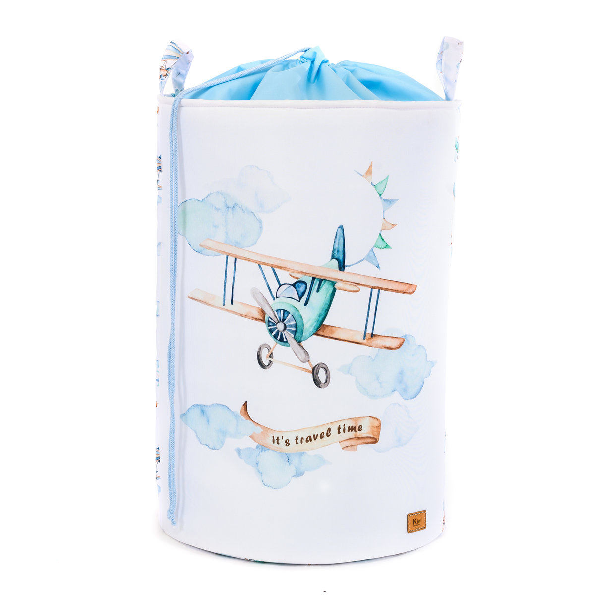 Kocykomania Kosz Do Przechowywania Travel Time Samolot Xl 60 Cm / Kocykomania