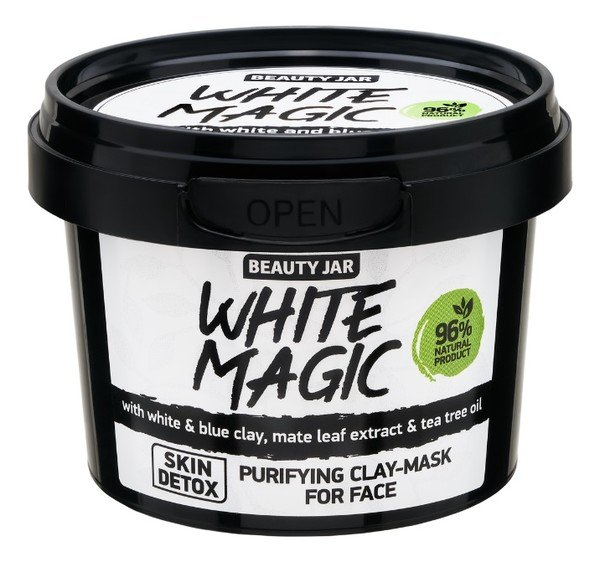 BEAUTY JAR BEAUTY JAR WHITE MAGIC - Oczyszczająca maseczka do twarzy na bazie glinki, 120ml