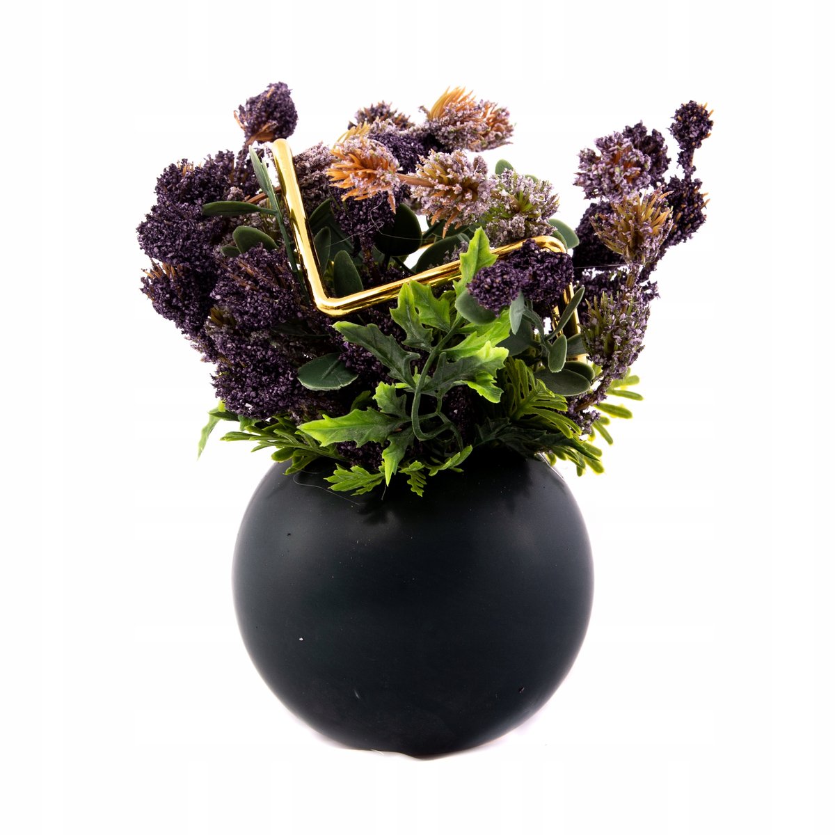 Stylowy Kwiat W Okrągłej Donicy Różne Kolory 17Cm