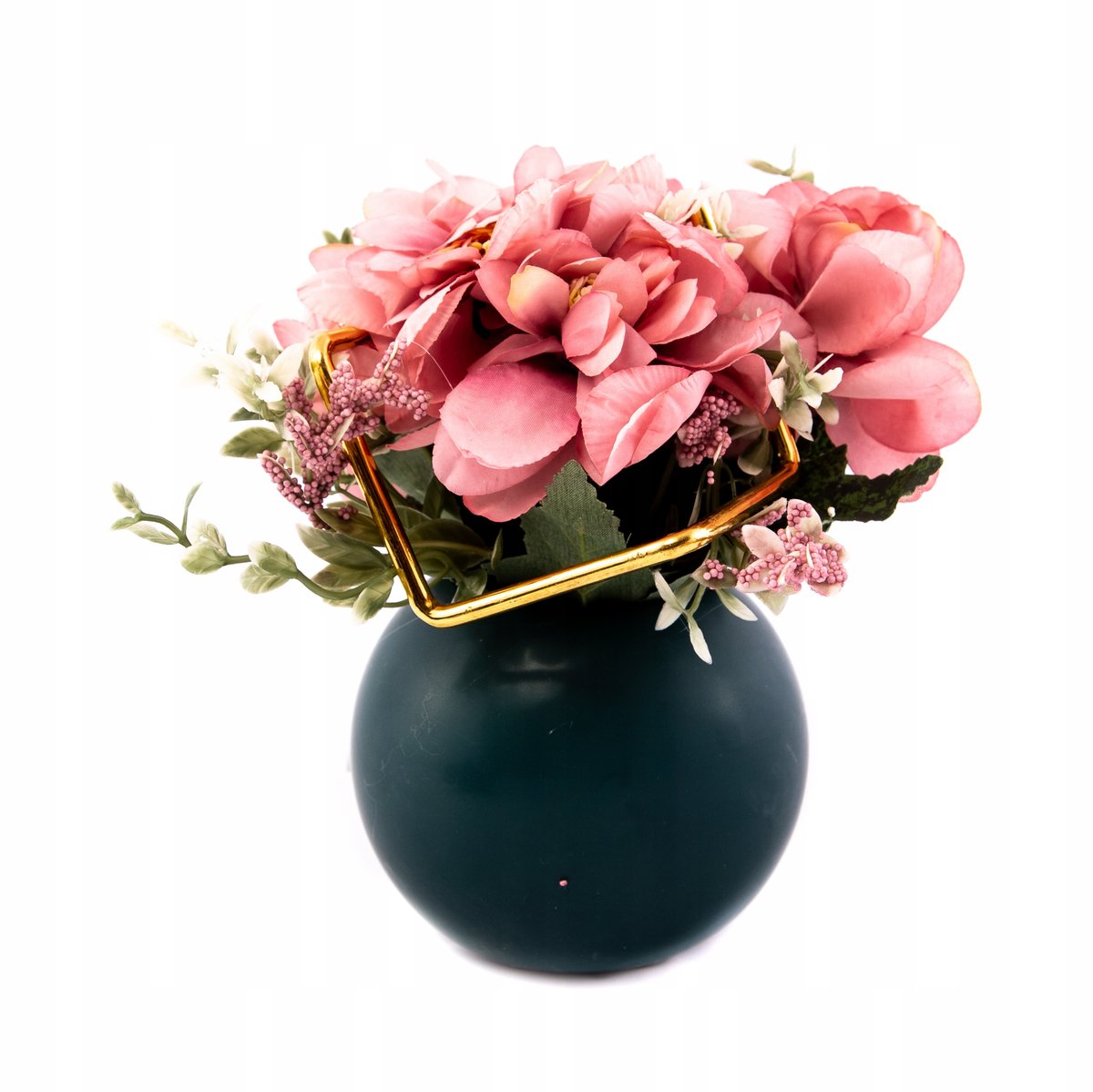 Sztuczny Kwiat Okrągła Doniczka Różne Kolory