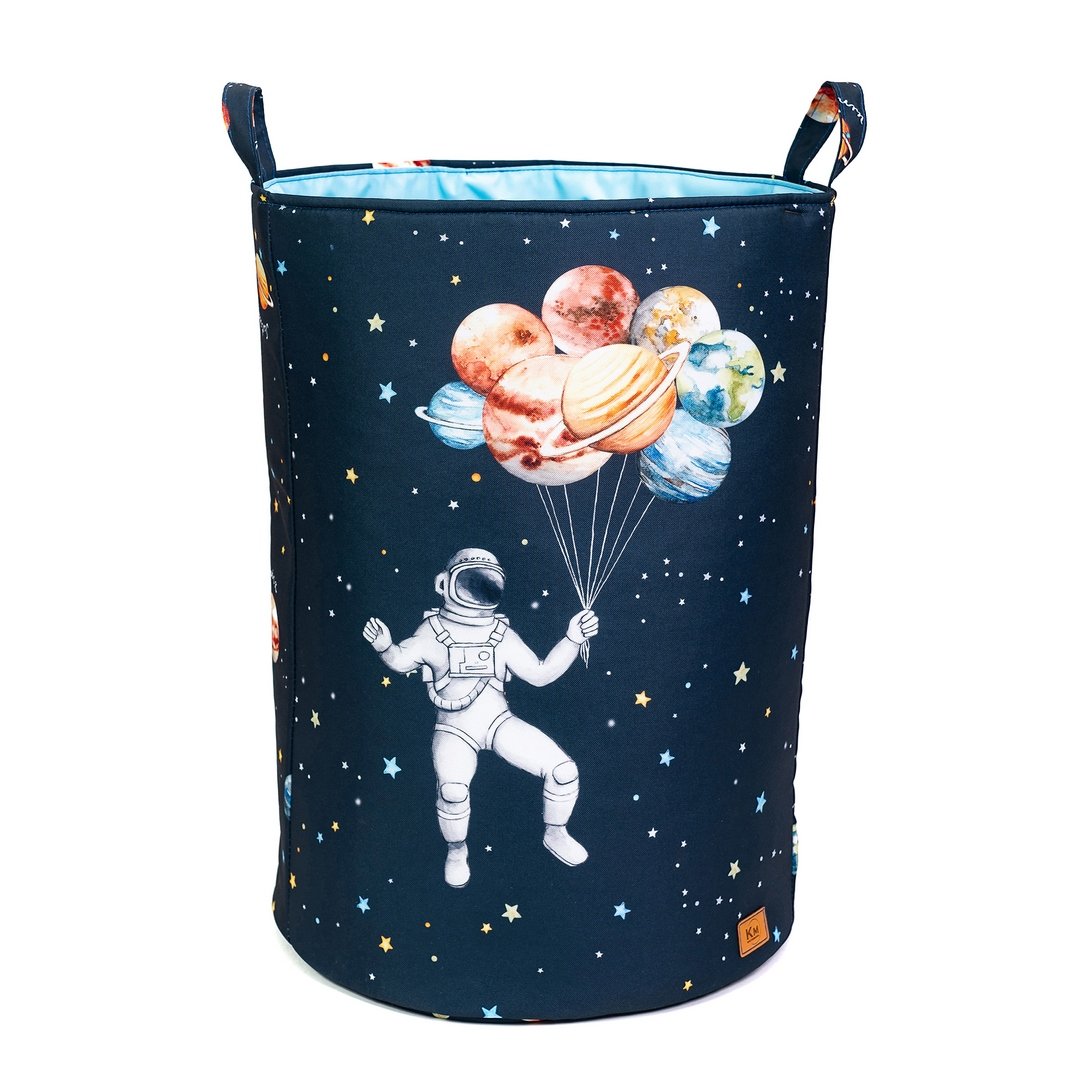 Kosz Do Przechowywania Kosmos Astronauta I Planety – Balony 60 Cm / Kocykomania