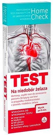 MILAPHARM Home Check Test na niedobór żelaza, 1szt.