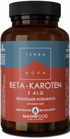 Terranova Beta-Karoten z Alg 100 Kapsułek