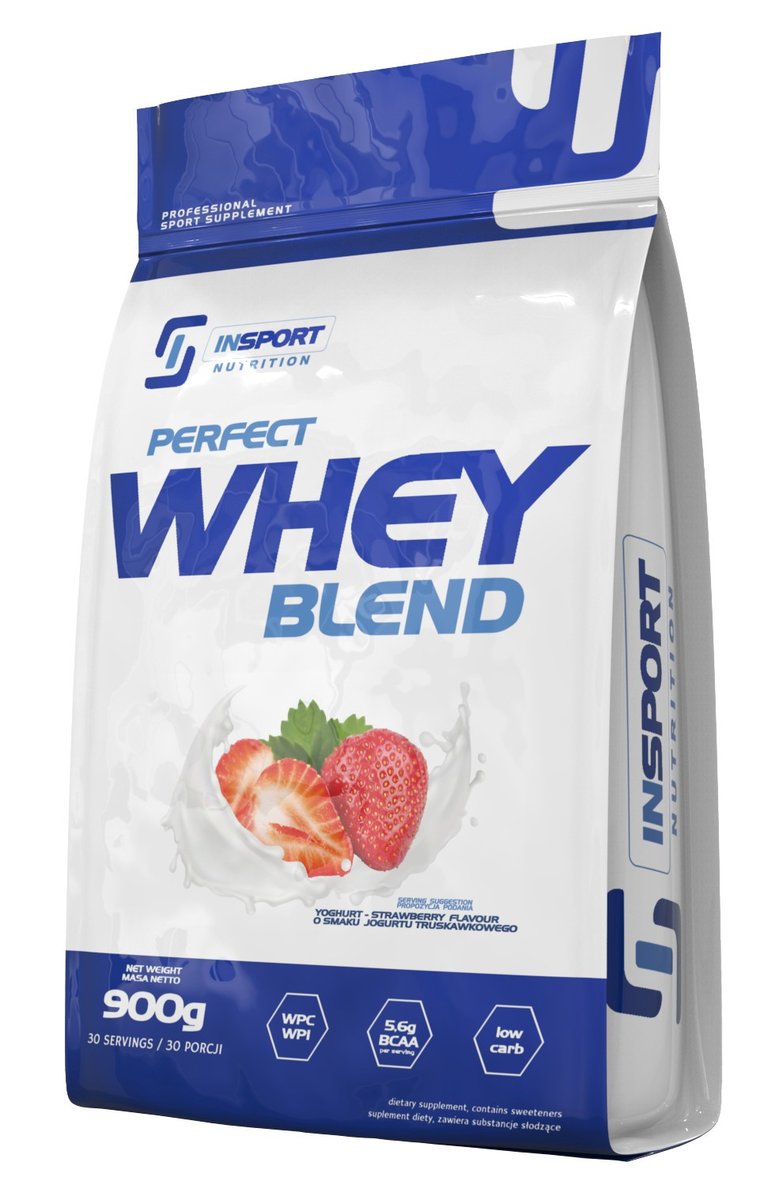 Insport Nutrition Perfect Whey Blend 900G Jogurt Truskawkowy