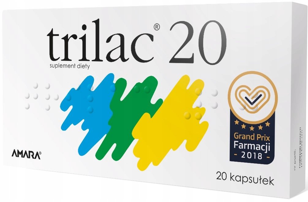 TRILAC 20, synbiotyk probiotyk, 20 kaps.