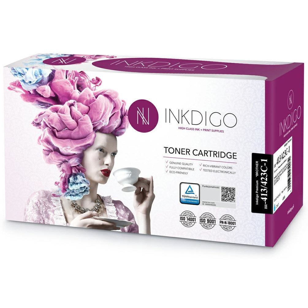 INKDIGO Toner INKDIGO (BR-413/423C-1) zami. BROTHER (TN-413C/TN-423C) niebieski 4000str