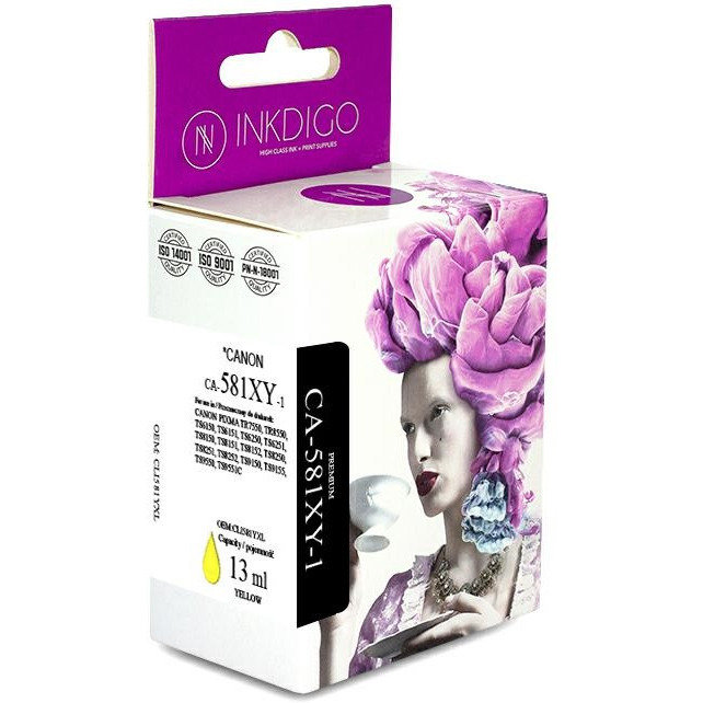 Tusz Inkdigo do Canon Pixma TS6150 CLI581 yellow