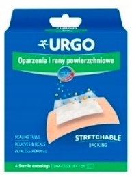 URGO Oparzenia i rany powierzchowne 10x7cm, 4 sztuki
