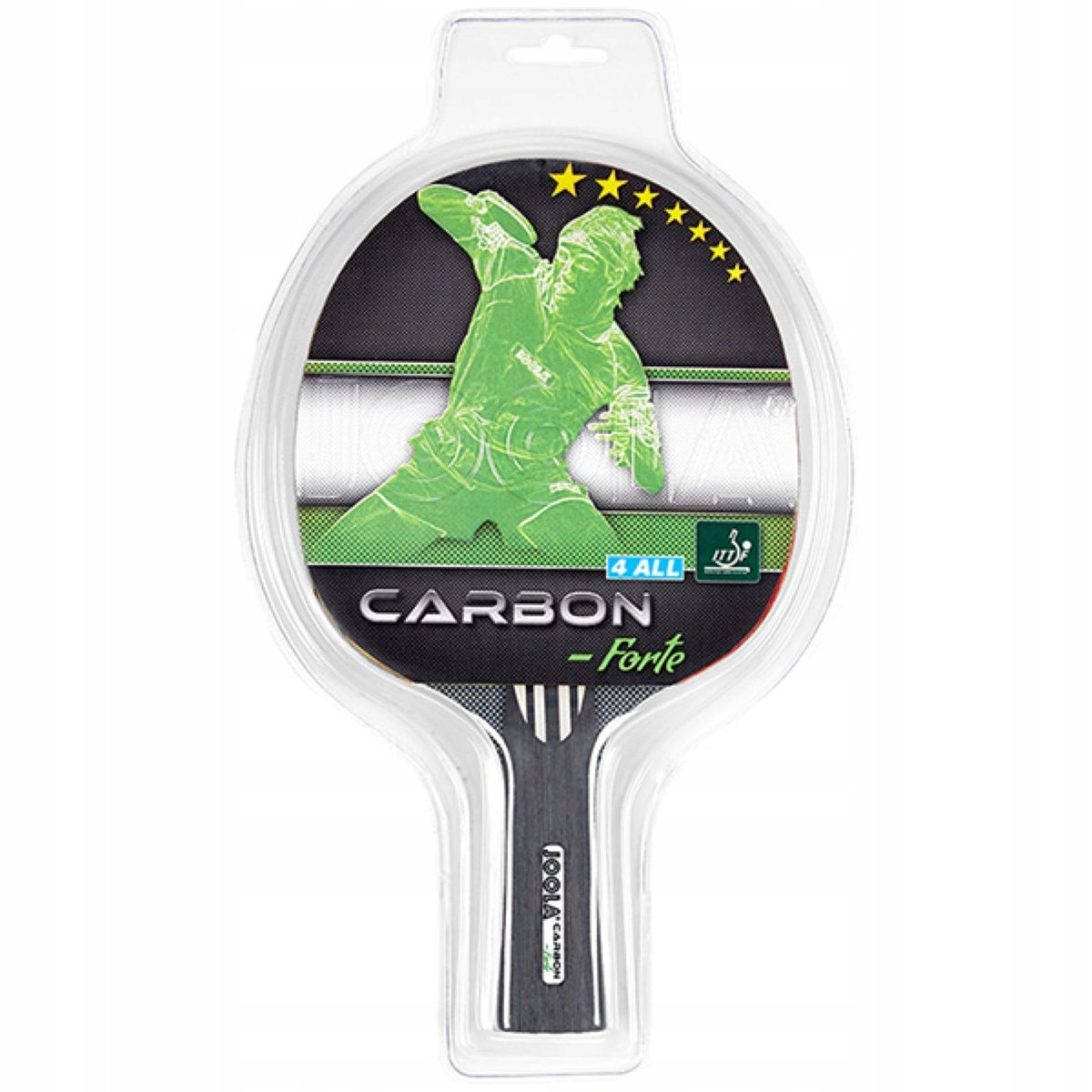 Joola rakietki do ping-ponga Carbon Forte, czerwono-czarnym, One Size, 54192 54192