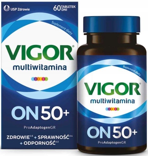 Opinie o VIGOR Multiwitamina ON 50+, 60 tabletek