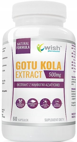 WISH Pharmaceutical WISH Gotu Kola Extract 500mg - 60caps