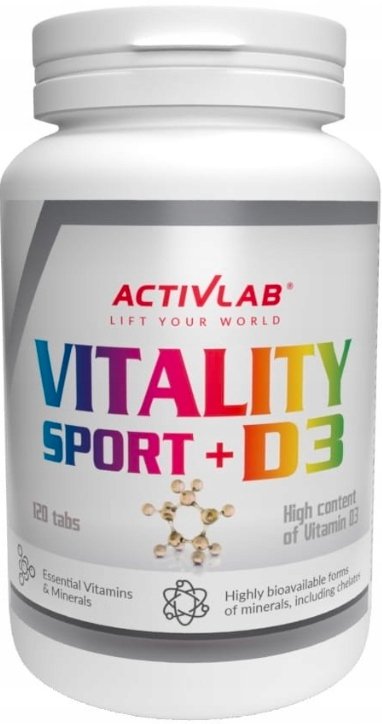 Activlab Vitality Sport + D3 - 120tabs