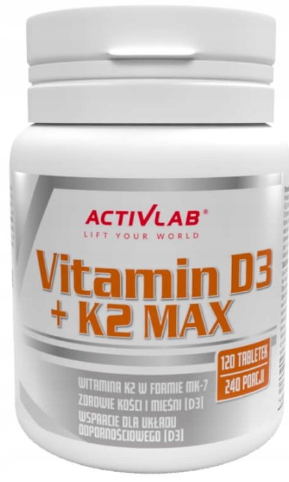 Activlab Pharma Vitamin D3 + K2 Max 120 tabletek 3888161
