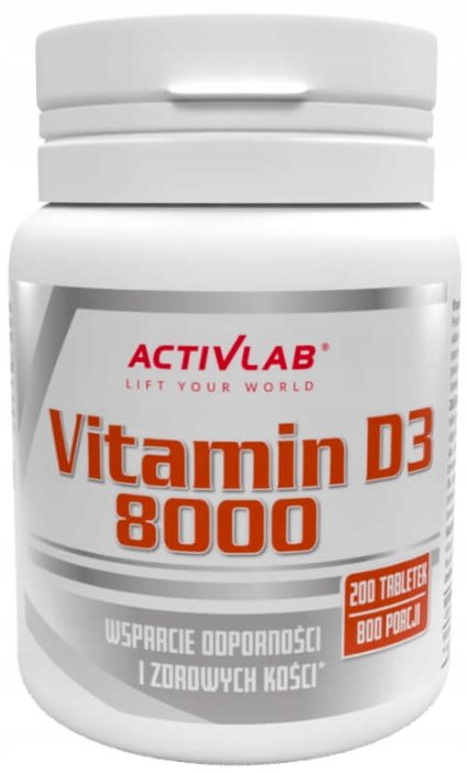 Activlab Pharma Vitamin D3 8000 200 tabletek 3888221