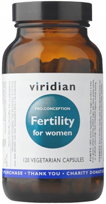 VIRIDIAN Viridian Fertility for women Płodność dla kobiet x 120 kaps