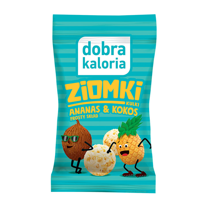 Kulki Ziomki Truskawka & Kokos bez Laktozy 24g - Dobra Kaloria
