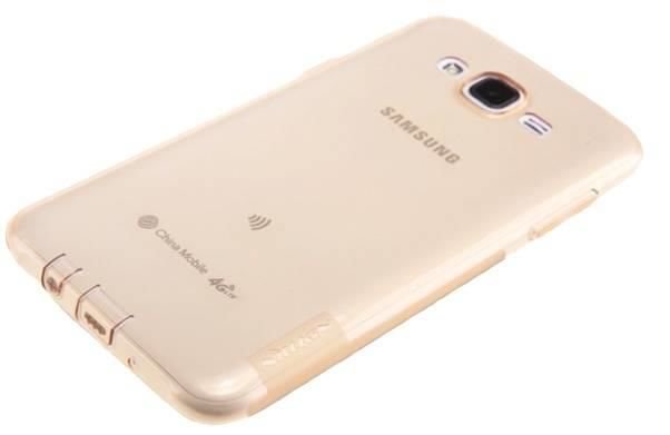 Nillkin GALAXY J5 Fall, Soft cienką warstwą [przezroczysty] serii Nature TPU etui ochronne do Samsung Galaxy J5, brązowy